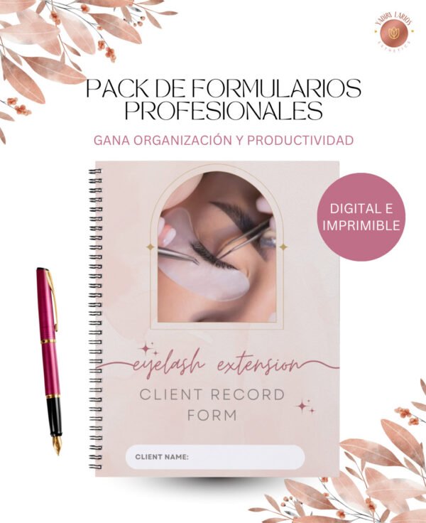 Pack de formularios profesionales: Eyelash Extension - Imagen 2