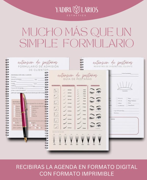 Pack de formularios profesionales: Eyelash Extension - Imagen 7