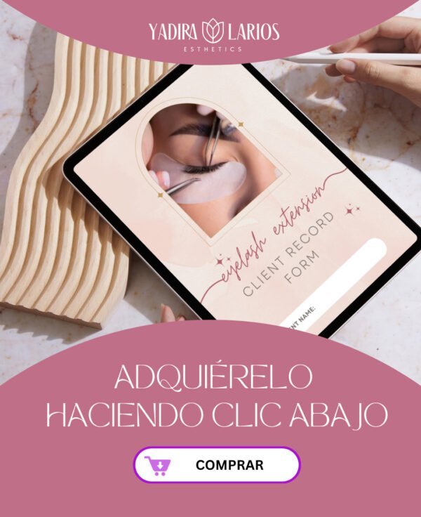 Pack de formularios profesionales: Eyelash Extension - Imagen 5